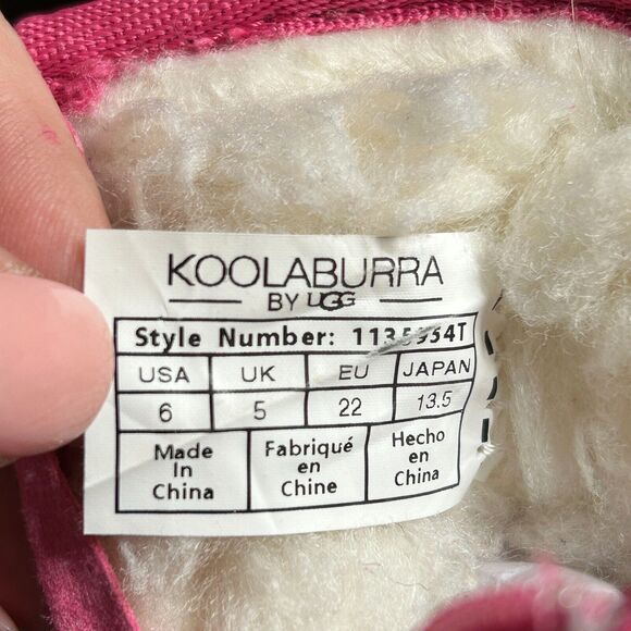 Koolaburra by Ugg Victoria Mini Winter Boots Pink Toddlers 6 1135954T - Picture 8 of 8